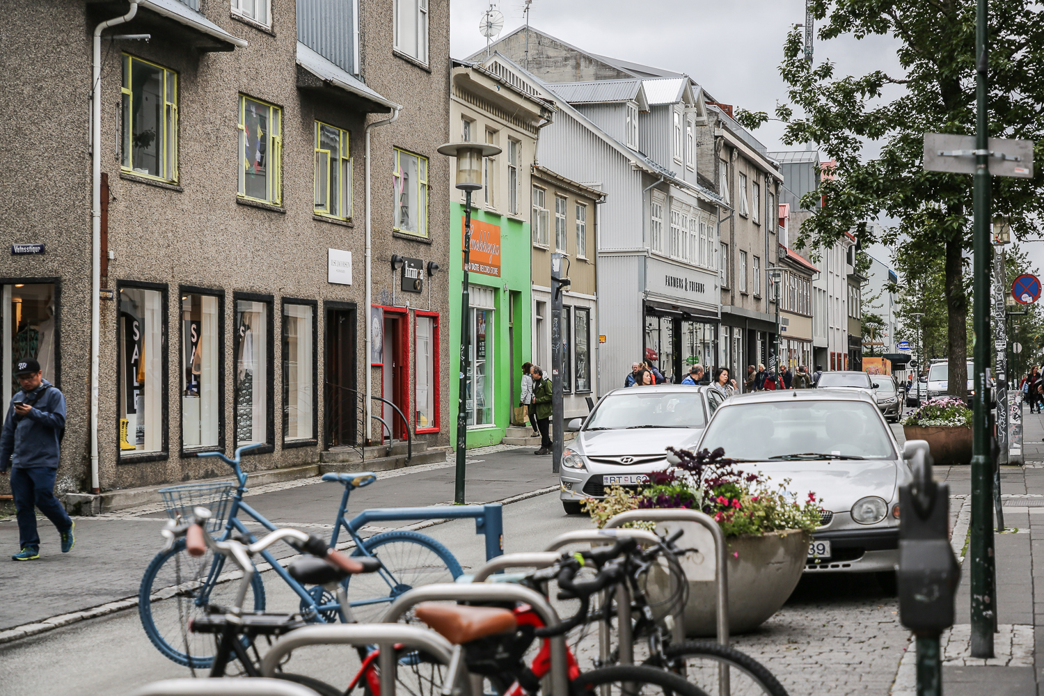 Reykjavik Innenstadt city einkaufen