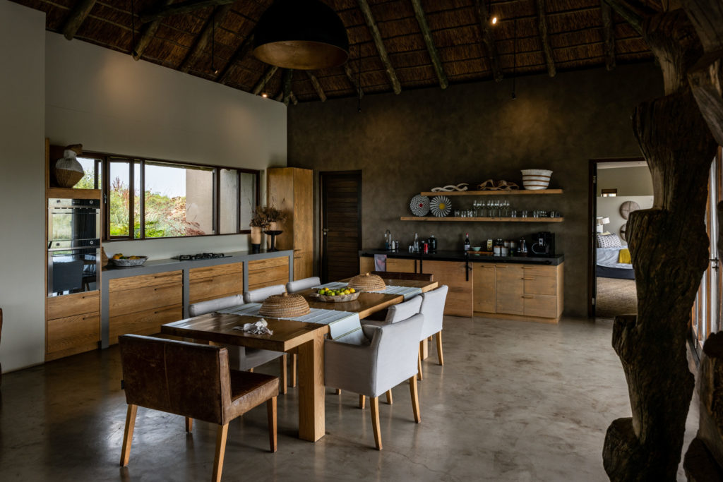 Ulubisi House Gondwana Private Game Reserve Dining room kitchen